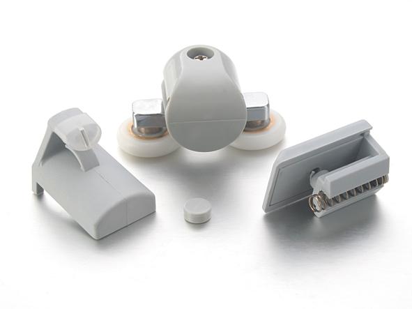 HS003 Double Upper Shower Roller With Lower Hook